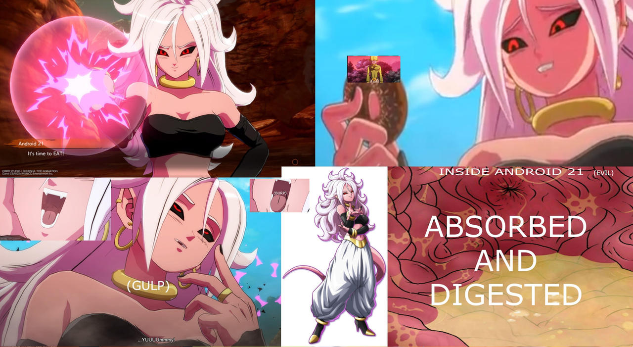 Android 21 (Evil) Eats Majin Kuu 02