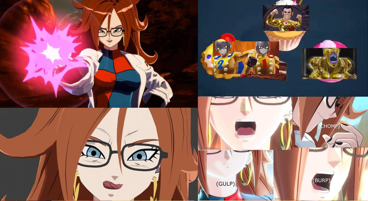 Android 21 (Evil) Eats The New Raiders 01