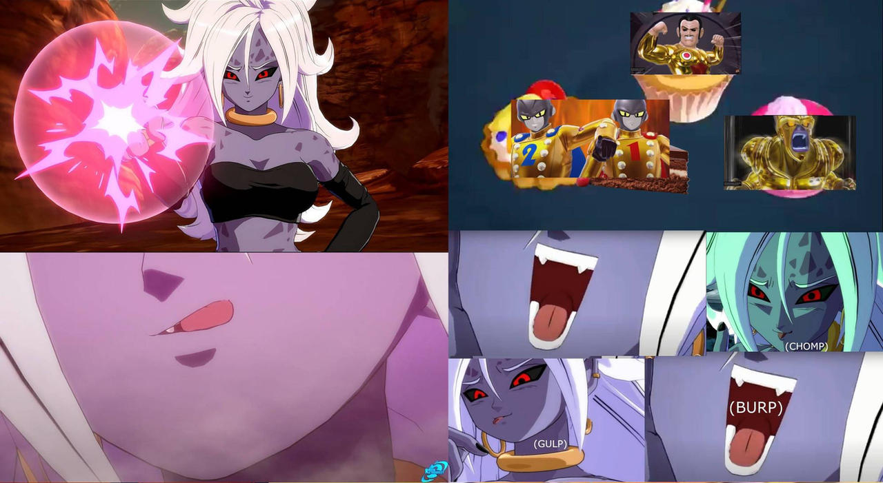 Android 21 (Evil) Eats The New Raiders 03