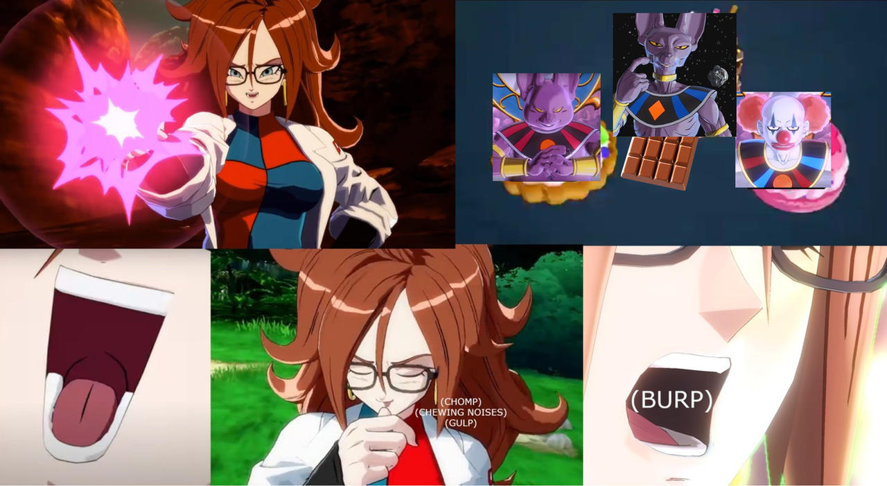 Android 21 (Evil) Eats Beerus Champa And Belmod by MultiversePalooza on ...