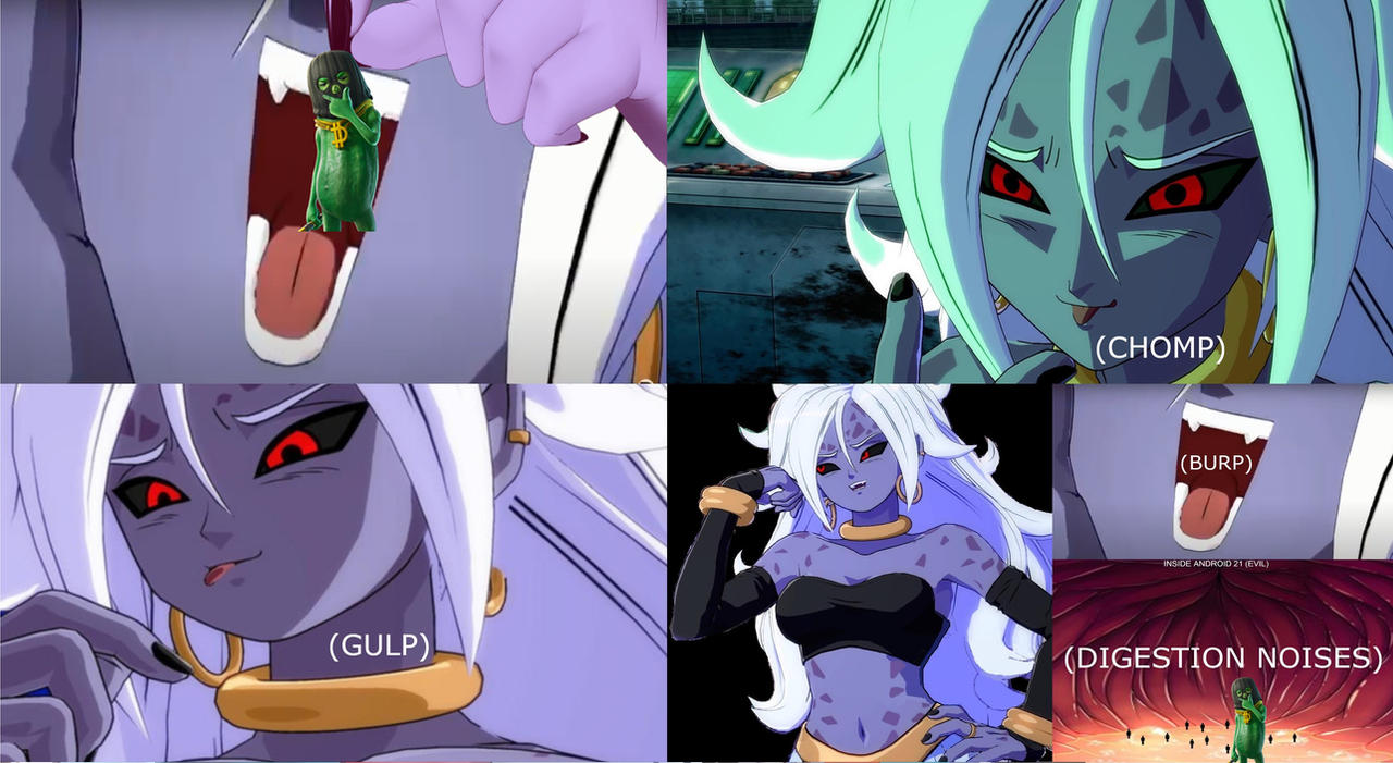 Android 21 (Evil) Eats Big Dill 03
