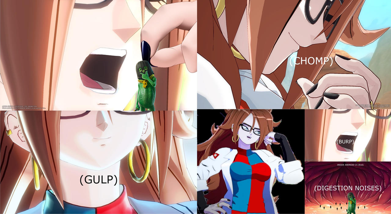 Android 21 (Evil) Eats Big Dill 01