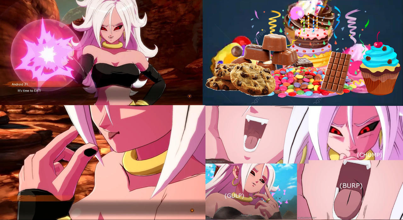 Android 21 (Evil) Super Birthday Snack Time 02
