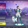 Luna Snow And Her White Fox Sidekick In Fortnite