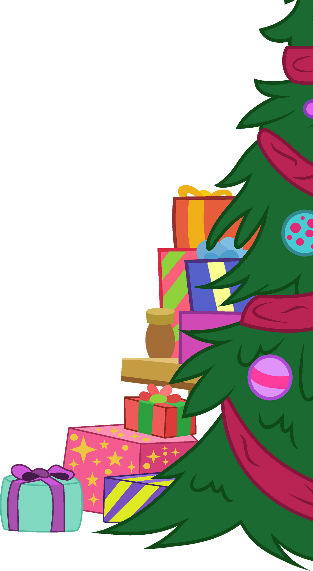 MLP FiM Vector #1 Christmas tree by VelveagicSentryYT on DeviantArt