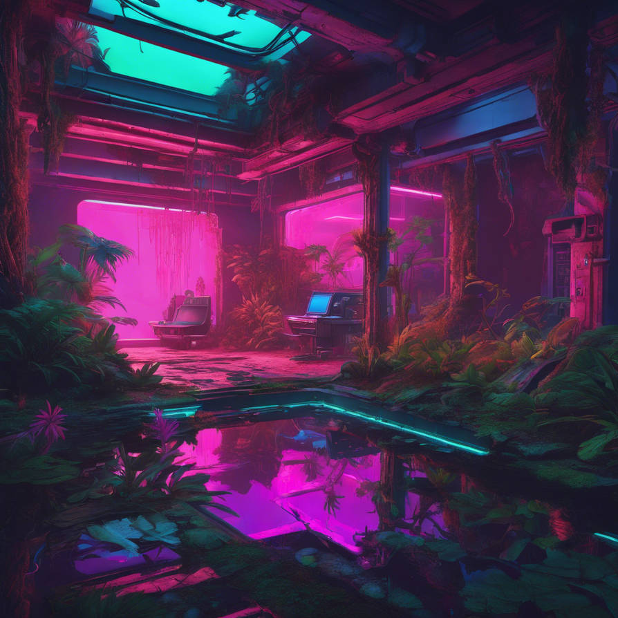 Overgrown pool room by DaWulf88 on DeviantArt