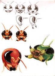 Demon Roach Studies 1 by Jujusaurus