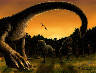 A Prehistoric Sunset by Jujusaurus