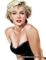 Marilyn Monroe Portrait by Jujusaurus