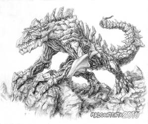 Mighty Rocky Reptillian by Jujusaurus