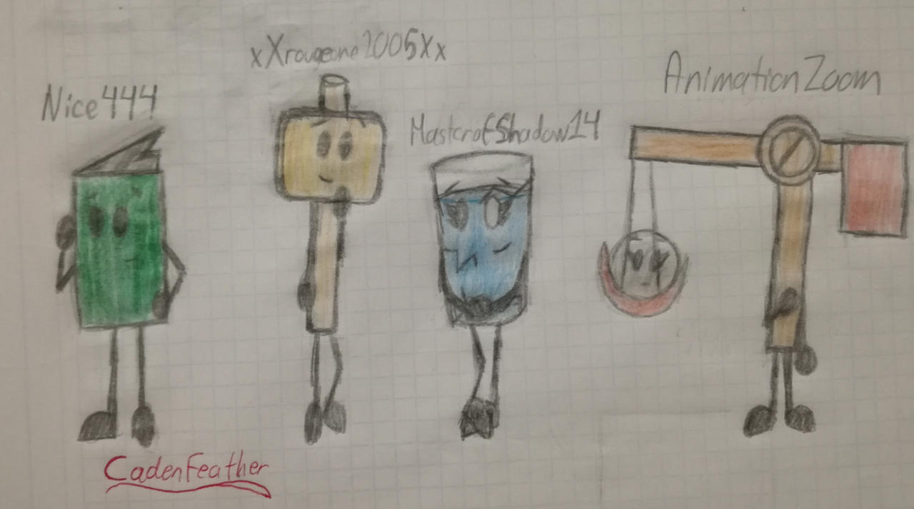 4 Object OC's by CadenFeather on DeviantArt