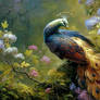 The portrait of peacock ,exclusive