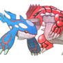 Groudon/Kyogre of Pokemon Emerald-the legendary