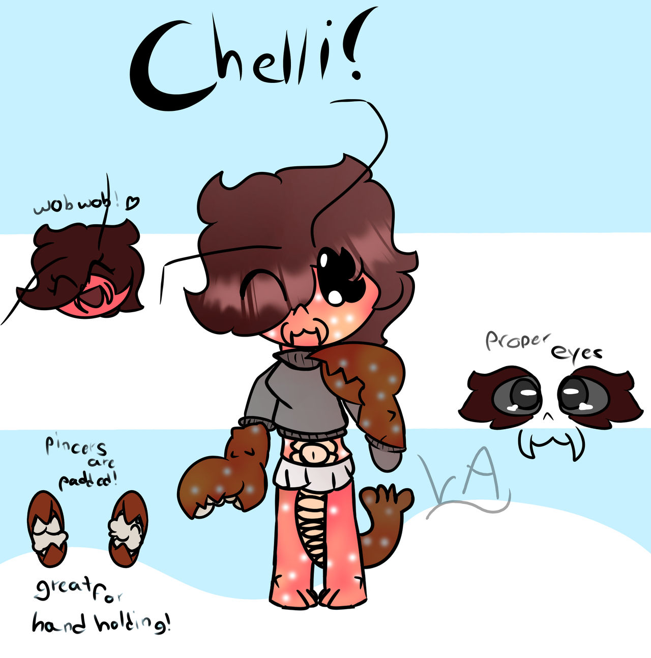 Chelli Garu Chelli the Lobster (wobwob) by Lucidd-ity on DeviantArt
