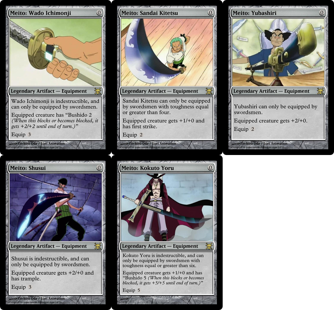 One Piece Magic Set 5 Swords By Kami Ranma On Deviantart