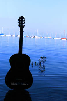 Floating shadow guitar