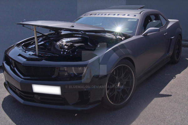 Gray matte Camaro-1