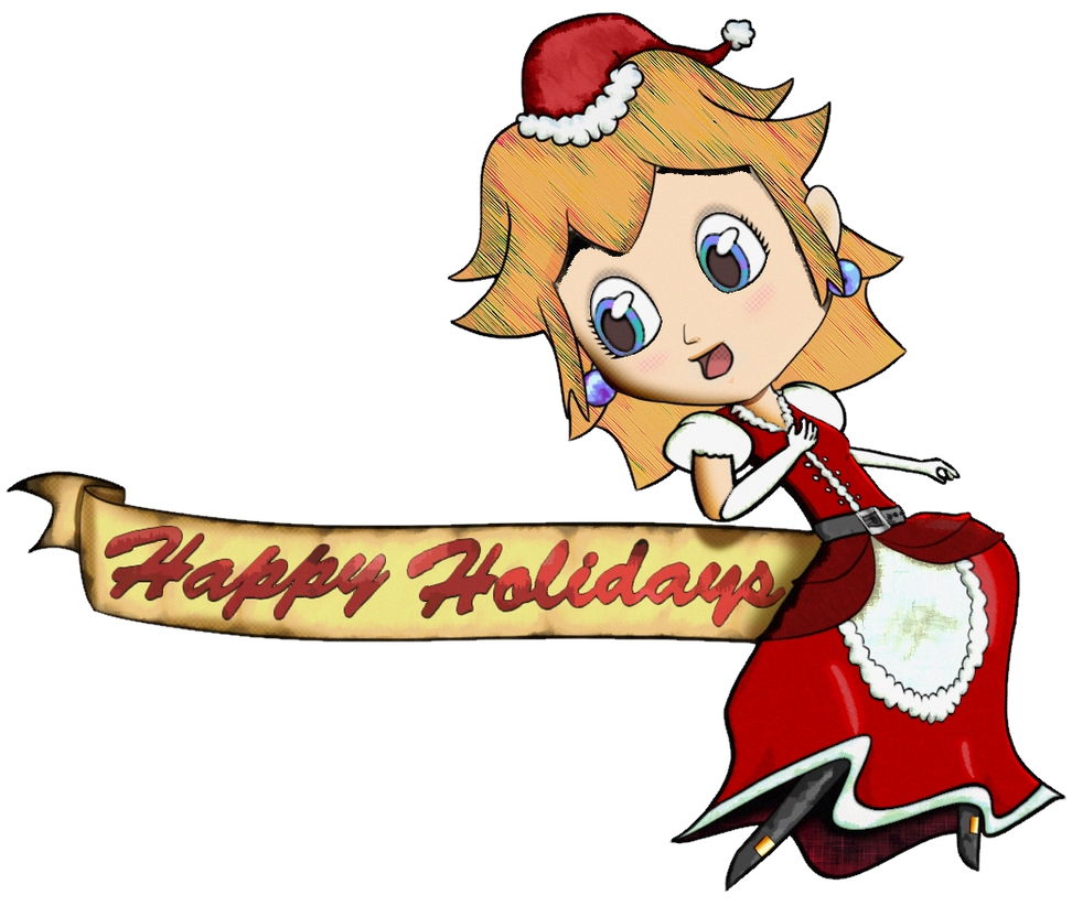 Holiday Princess Peach By Shiruettomiraju On Deviantart