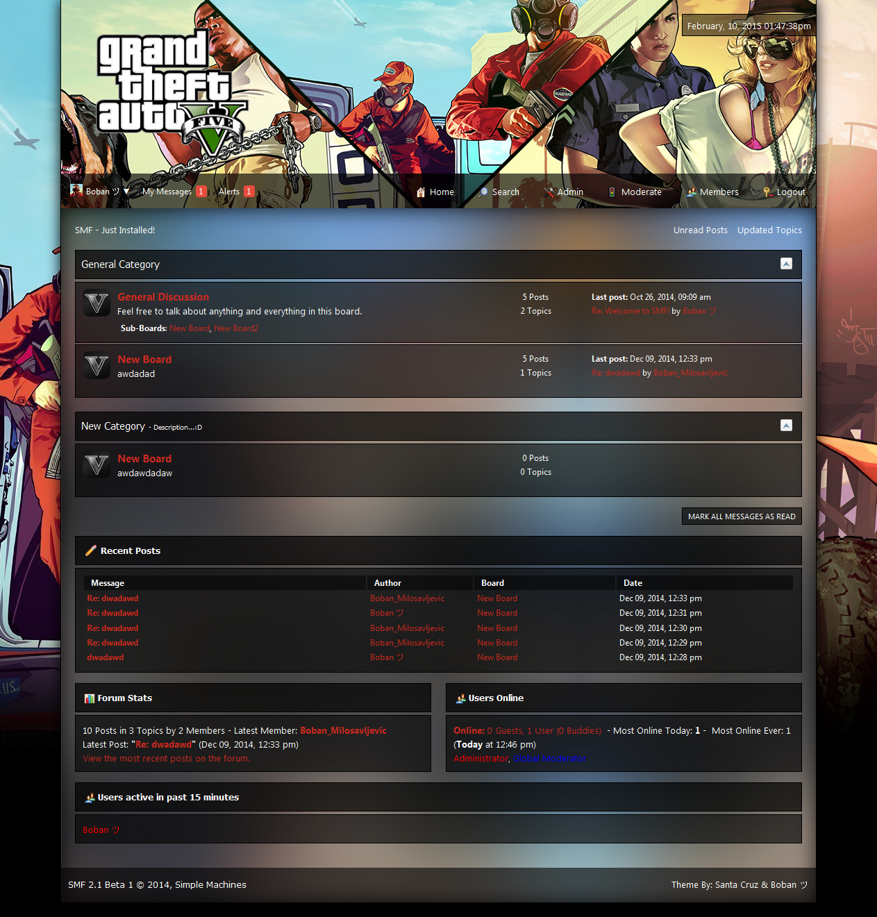 GTA V SMF 2.1 Theme