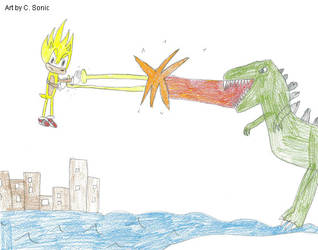 Super Sonic Vs Godzilla