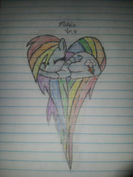 Heart Shaped Rainbow Dash