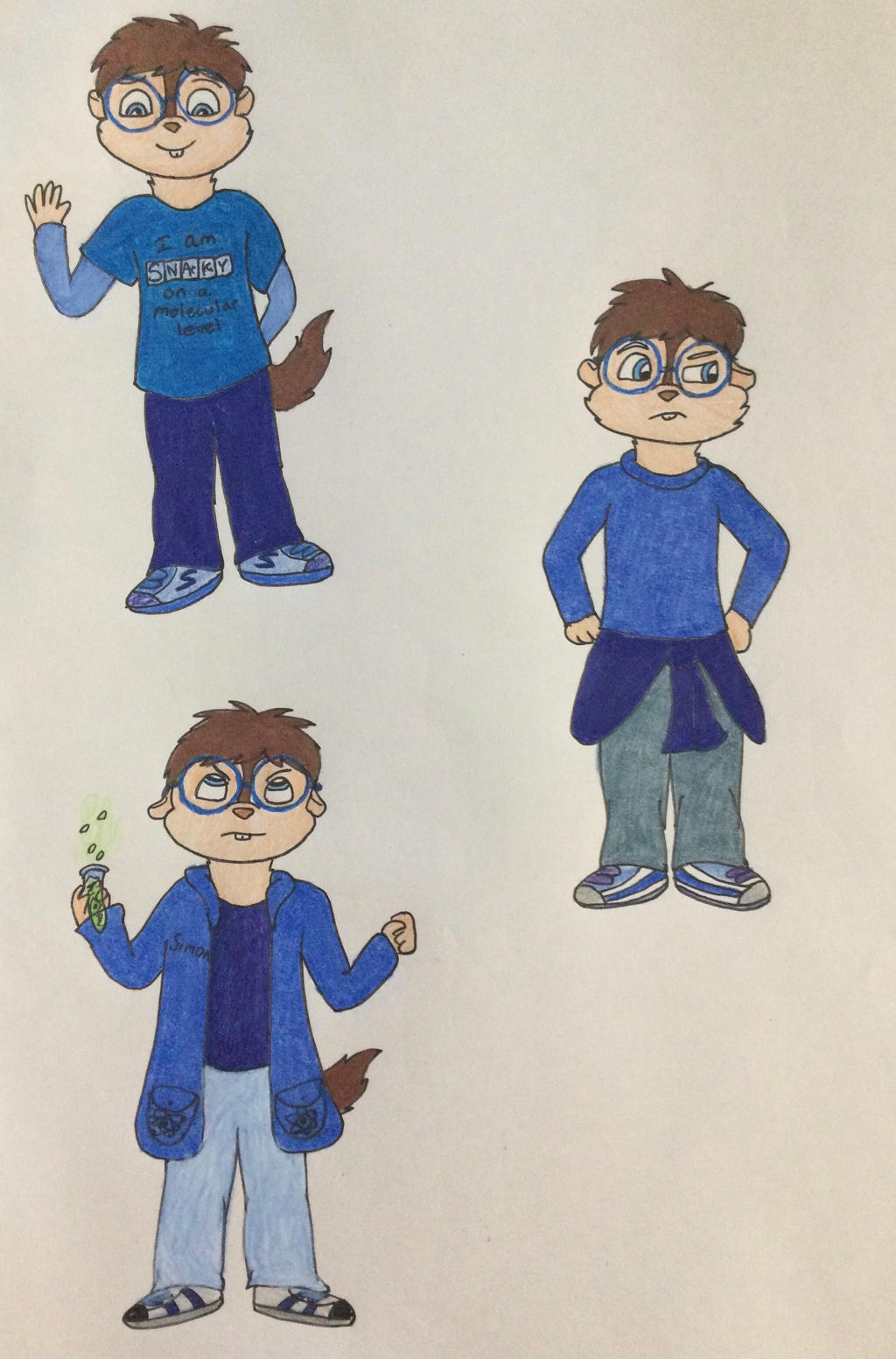 Simon Deviantart Simon in 3 Different looks by ChipmunkedWeirdo on DeviantArt