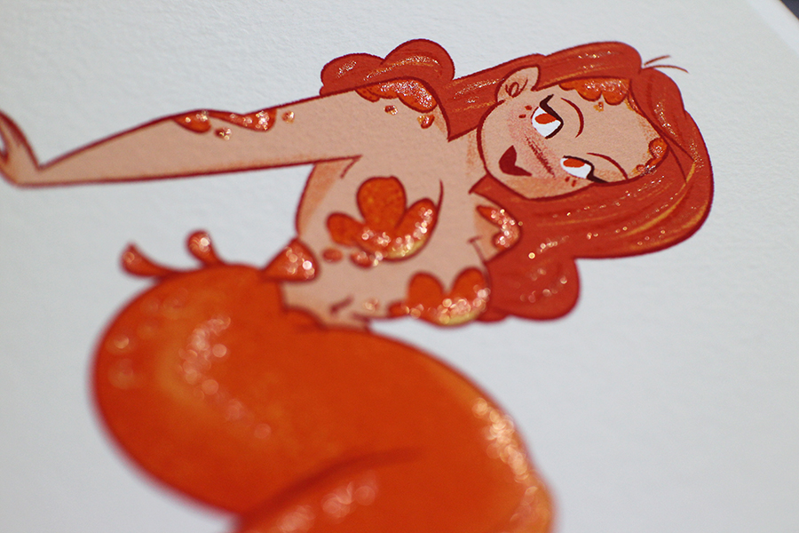 Orange Mermaid