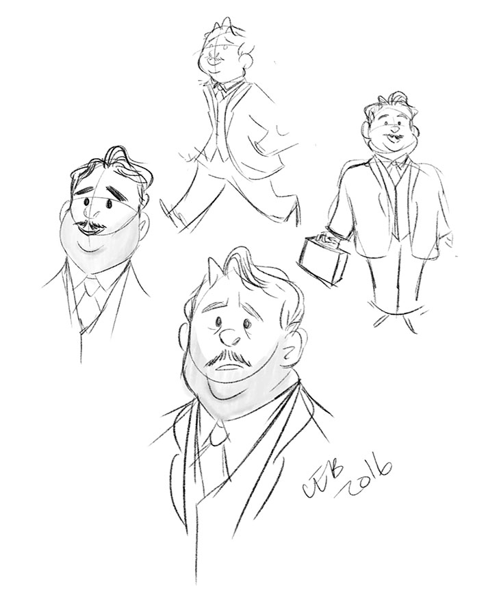 Jacob Kowalski Sketches