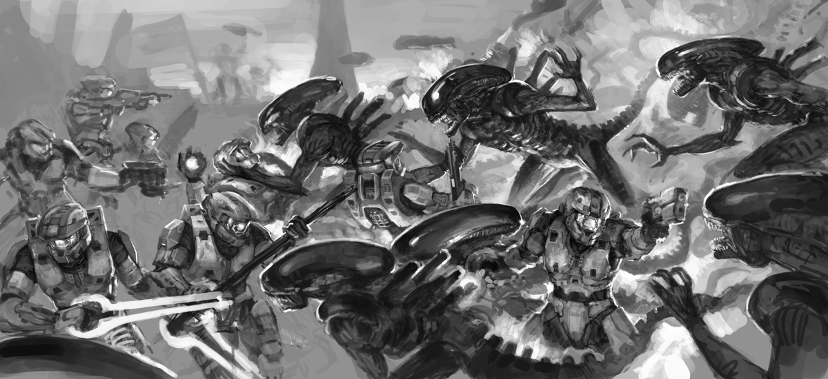 :Aliens vs Halo 2010: WIP