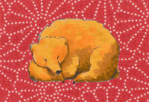 Sleeping Ginger Bear