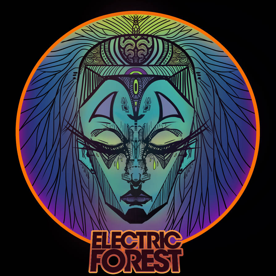Electric Forest Sticker Design By Jammanfre On Deviantart Electric Forest Sticker Design By Jammanfre