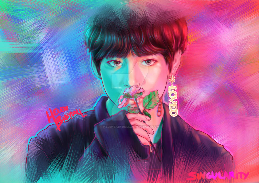 Kim Taehyung in Singularity MV by HelenBabydoll on DeviantArt
