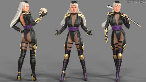 Sindel - Golden Empress Redesign - Mortal Kombat 1