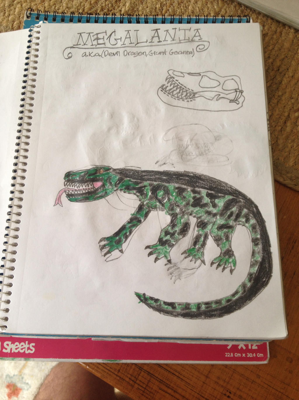 Cryptid Sketch: Devil Dragon AKA Megalania by Strikerprime on DeviantArt