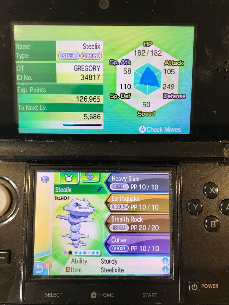 Pokemon Steelix + 3 MOVES GO GREAT LEAGUE 1500CP (Onix evolution)