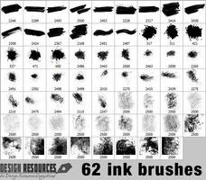 62 Ink Brushes