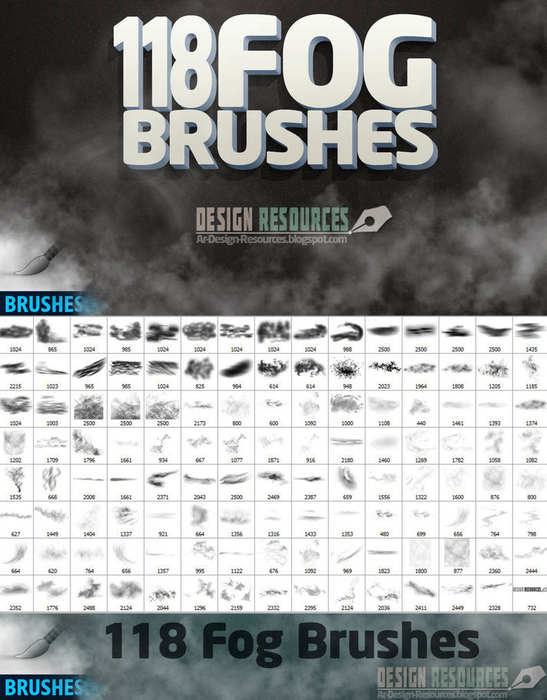 118 fog brushes by fakefebruary on