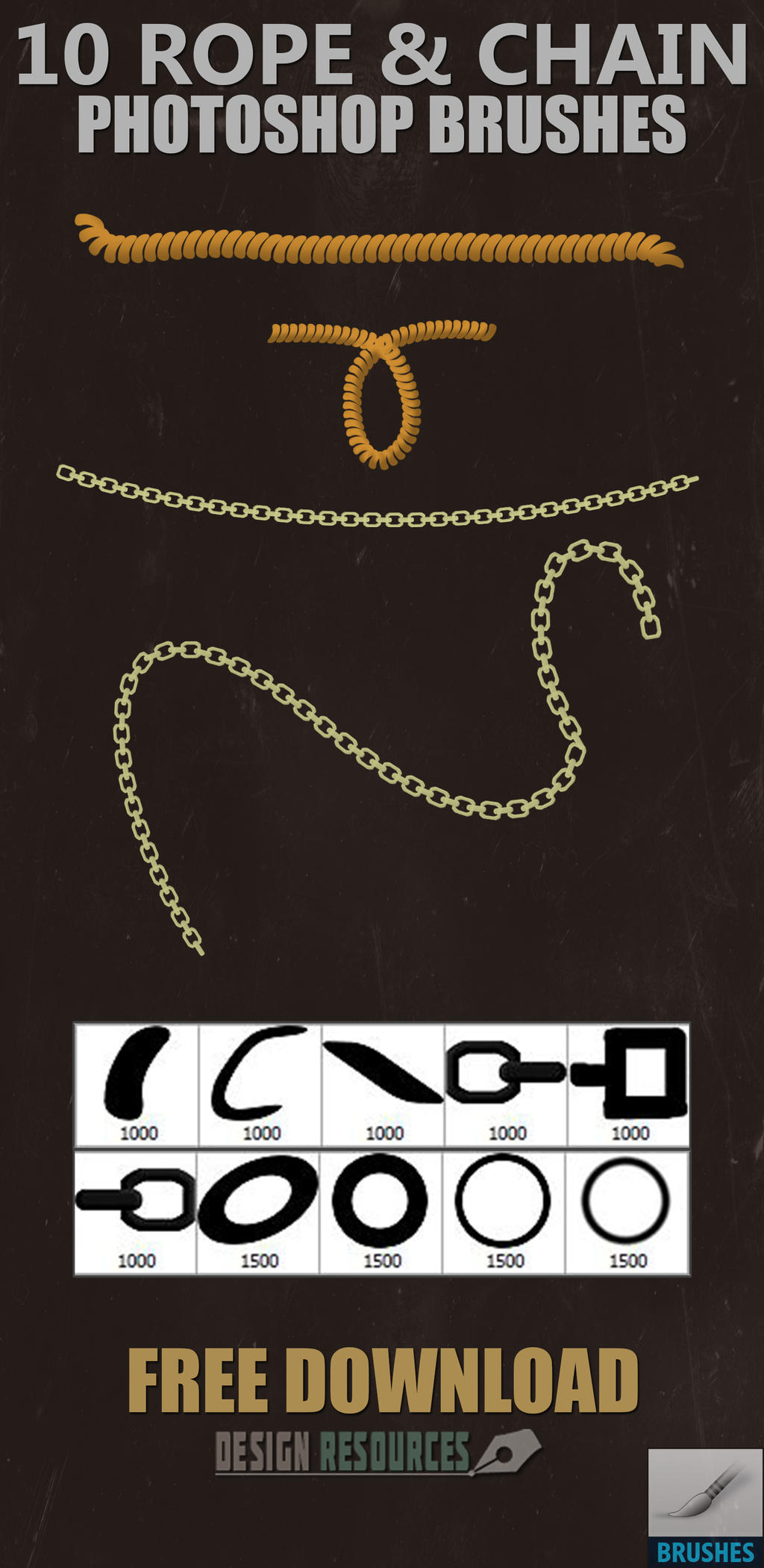 rope and chain brushes by fakefebruary