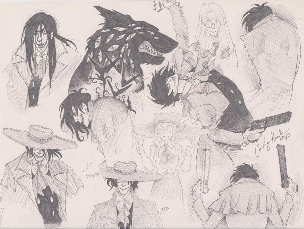 Draw Hellsing Hellsing sketchdump by ILoveAbelNightroad13 on DeviantArt