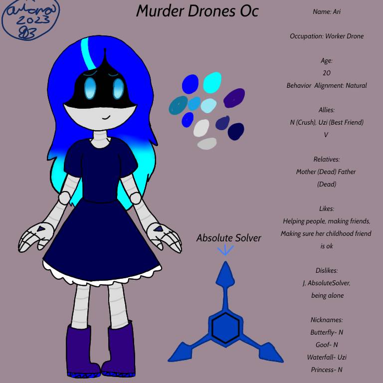 (Murder Drones Oc) Template by Arishyk123 on DeviantArt (Murder Drones Oc) Template by Arishyk123 on DeviantArt