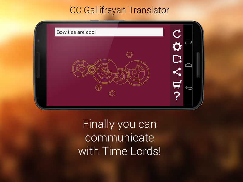 Let's talk to Time Lords! Gallifreyan Translator