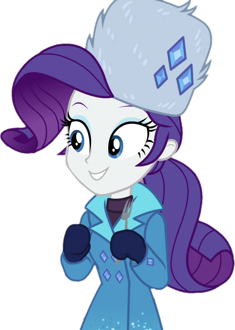 Snow Rarity Deviantart Rarity with winter clothes vector by SaulSSJ3 on DeviantArt