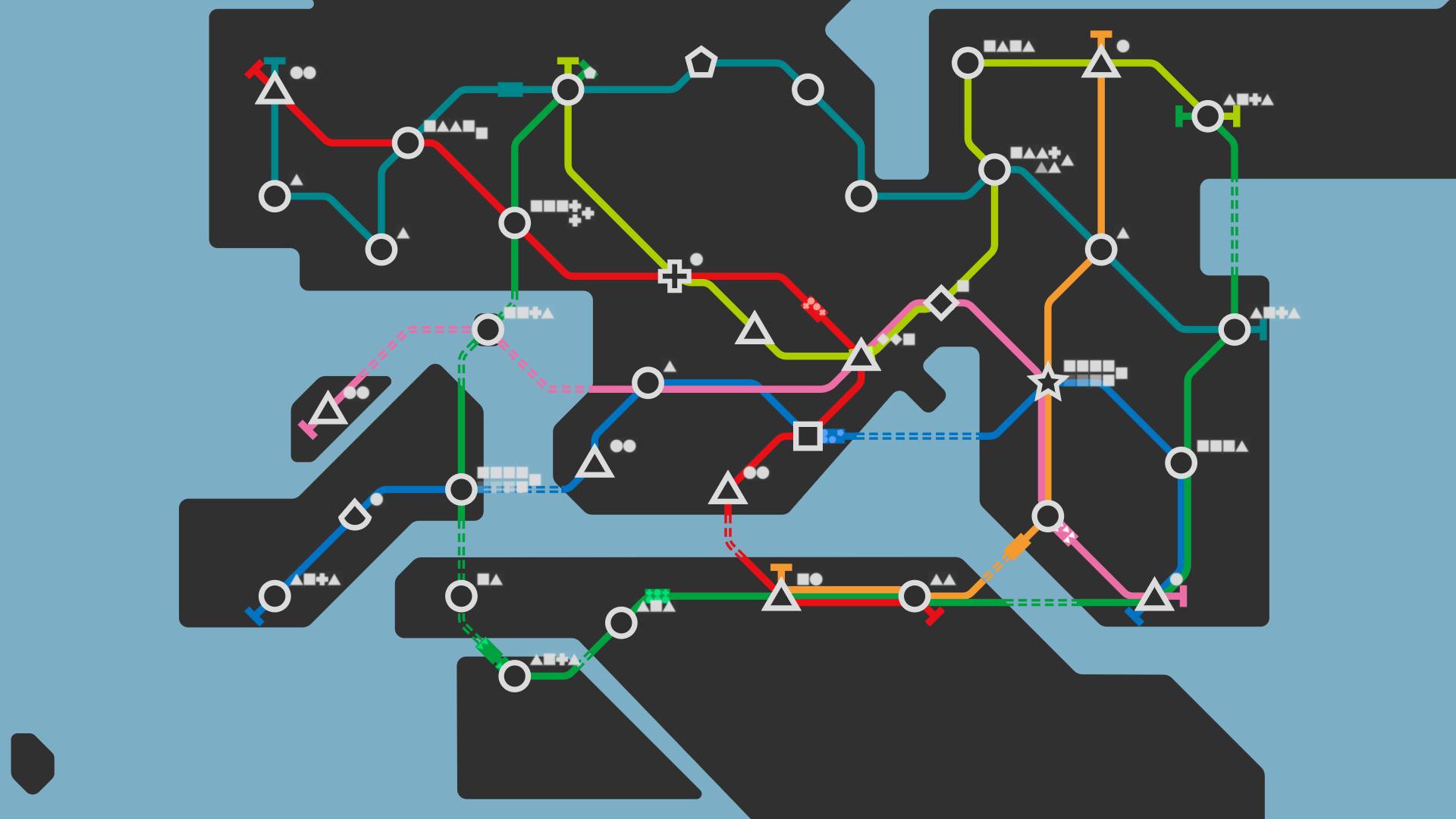 Ficional Hong Kong MTR map