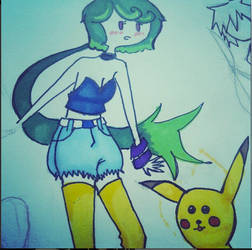 ma oc and pikachu