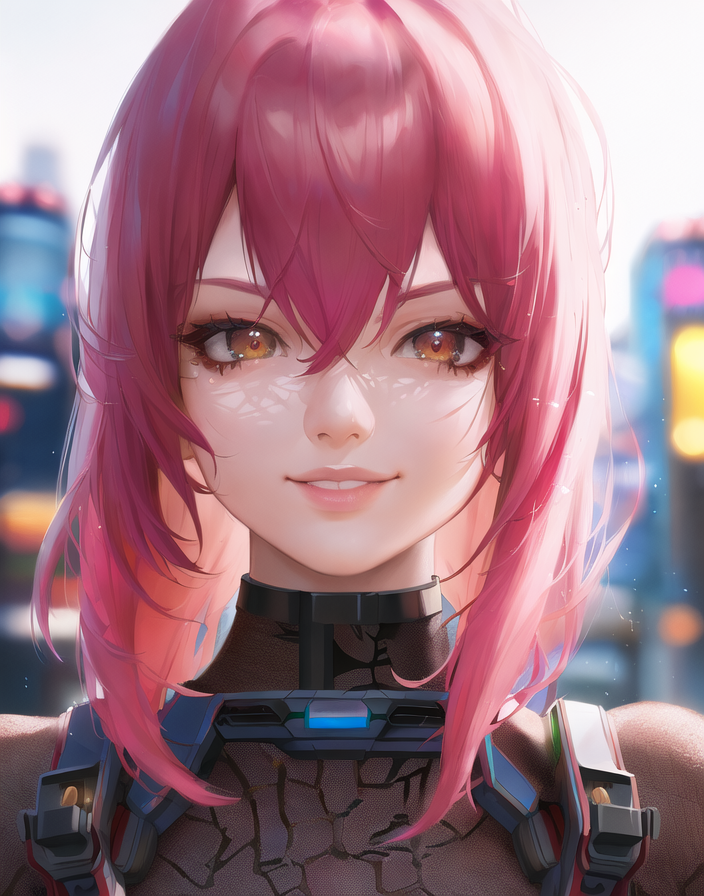 AI Art: cyberpunk girl by @hyde1412