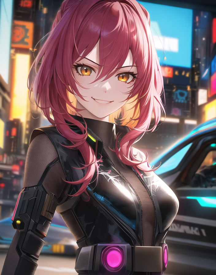 Cyberpunk Anime Girl by Afrial on DeviantArt