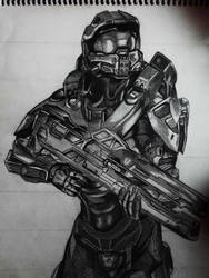 Pencil Art - HALO