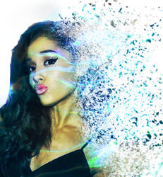 Disintegration ariana (Photoshop edit)