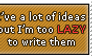 Stamp - Lazy - Writers version