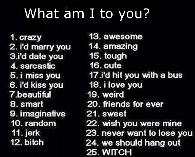 Who im deals i to you